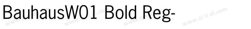 BauhausW01 Bold Reg字体转换